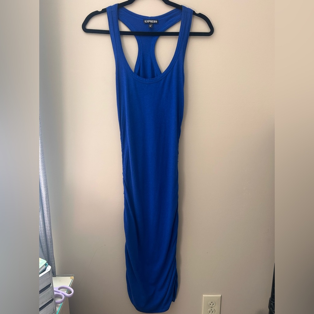 Express Royal Blue Racerback Maxi Dress